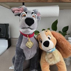 Disney Plushe Lady And The Tramp