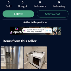 Fridge and Washers Sc@mmer!