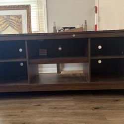 Wood brown TV stand