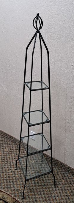 Wrought Iron Pyramid Shelf