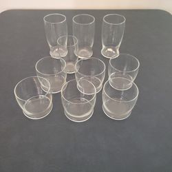 Drinking Glasses - Set of 10 - 12 oz, 8 oz, 6 oz