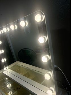 Vanity mirror & charging ports