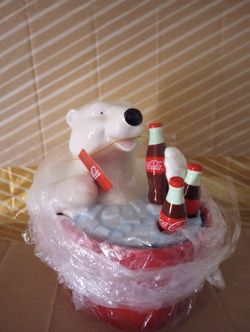 Coca cola Polar Bear Cookie Jar