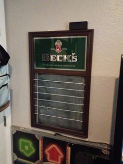 Beck's Bar Chalk Board