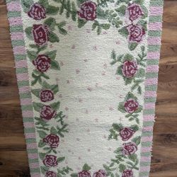 3’ X 5’ Girly Pink Wool Pottery Barn Rug