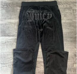 Juicy couture Black Velour Pants & Hoodie 