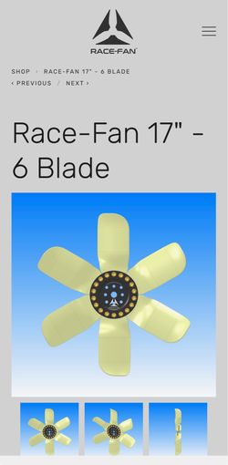 Radiator cooling fan, By Race-Fan