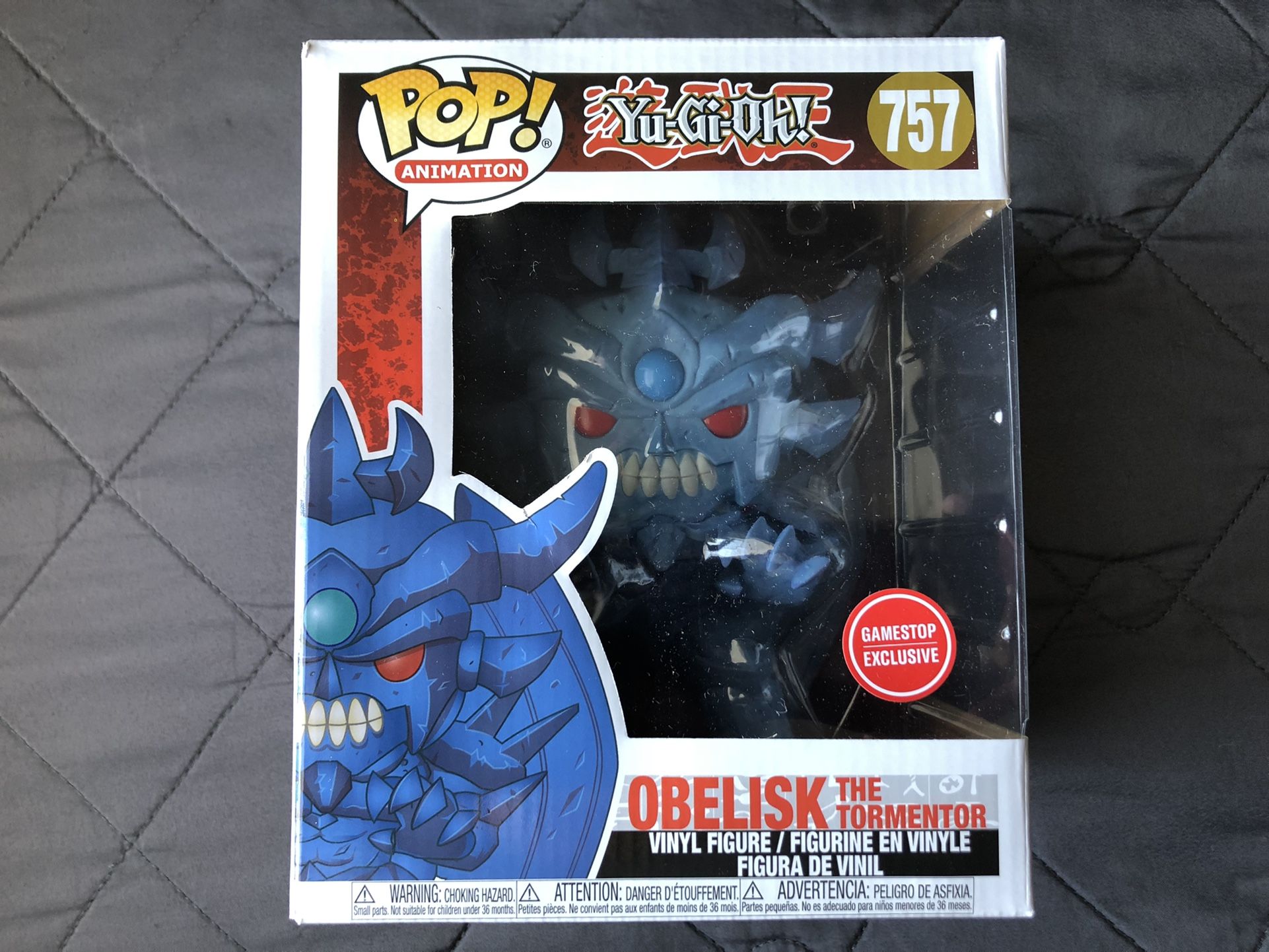 Funko Pop Yugioh Obelisk The Tormentor GameStop Vinyl Figure Card Game Toy New