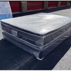Queen Mattress Set PillowTop – Brand New –  Same Day Delivery Available 🚚