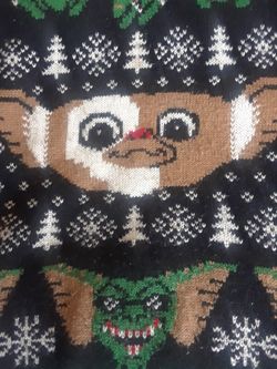 Medium Grimlins Ugly Christmas Sweater By Mando.