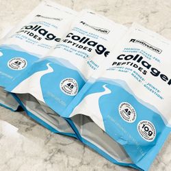3 Bags NativePath Pure Premium Collagen Powder Peptides Protein Hydrolyzed Grass Fed Pasture Raised- For Skin,Hair,Nails,Body,Health