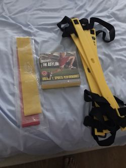 Brand new sealed insanity Asylum DVD’s, agility ladder and resistance bands