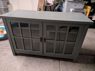 Blue storage cabinet