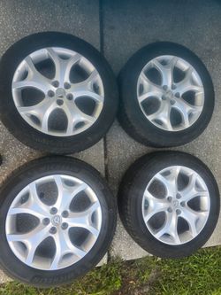 Mazda CX7 OEM 19 inch Rims and Tires,  lug pattern 5x114.3mm