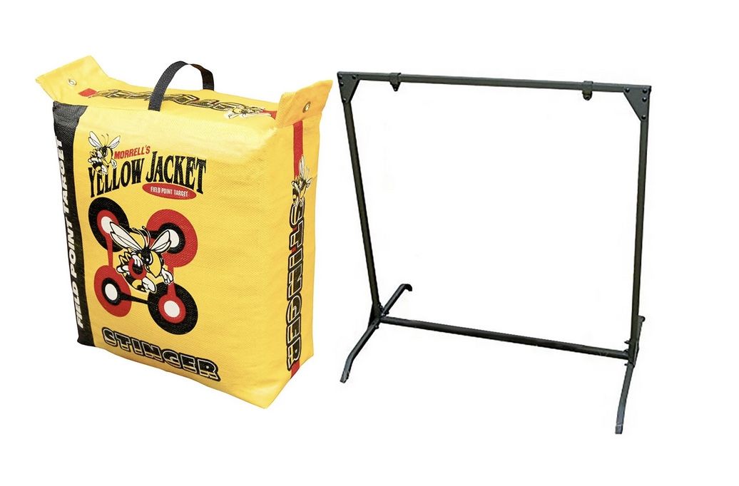 Morrell Archery bundle- includes: 19-Pound Stinger Archery Bag + 30-Inch Bag Target Stand