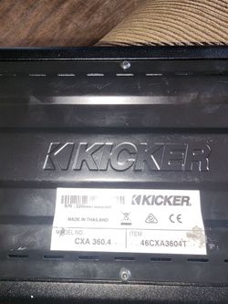 Car Amplifier Kicker. Working