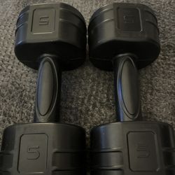 5lb Hexagon dumbbells 