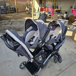 Carrito Doble Para Bebes 