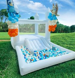 Selling a white bounce house