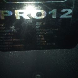 Pro 12 12inch Subwoofer Speakers