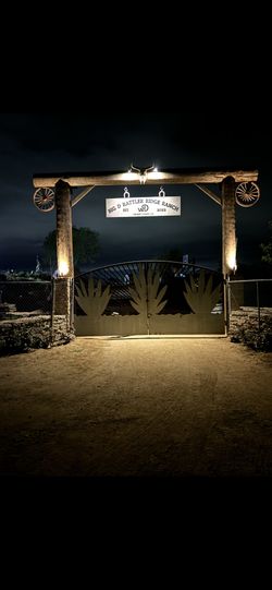 Ranch Entry, Rustic Ranch Structures, T Poles