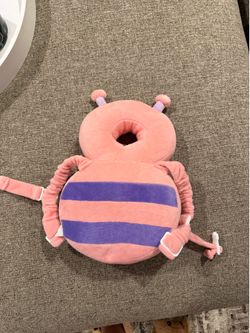 Baby girl color pink cushion head pillow