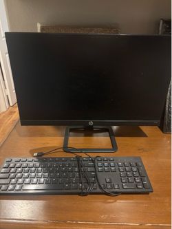 Monitor and Keyboard