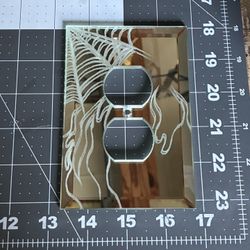Custom mirror plate cover