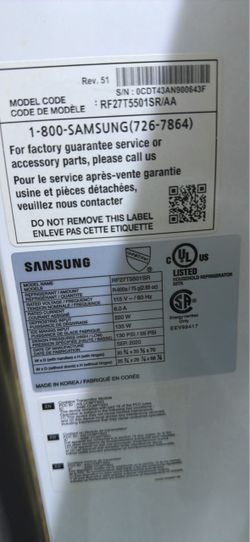 2023 Samsung fridge