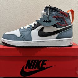Jordan 1 Retro Mid Fearless x Facetasm Size 9 Mens (Brand New) $240