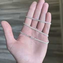 925 Sterling Silver Miami Cuban Chain 4 mm 24”