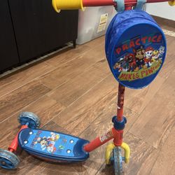 Paw Patrol Scooter Ages 2-5 