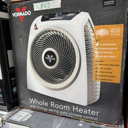 AVH10 1500-Watts White Indoor Electric Fan Forced Space Heater with Auto Climate Control