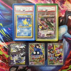 Pokemon slab & singles lot (W/ Guards)