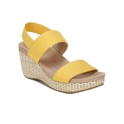 LifeStride Womens Delta Slingback Ankle Strap Wedge Sandals sz 9 