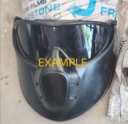 Safety mask and three pairs of glasses