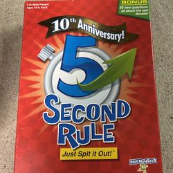 Game "Five Second Rule"