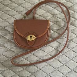 Vintage Dooney & Burke Mini Crossbody Leather Bag