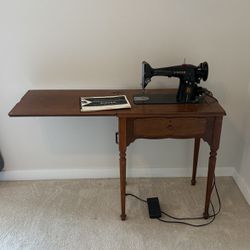 Vintage Singer 201 Sewing Machine Table