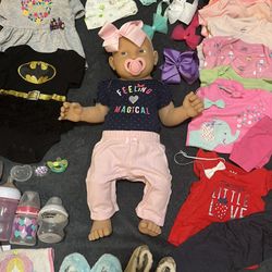 Reborn Baby Doll & Clothes & Accessories