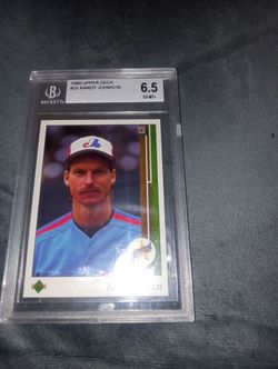 1989 Upper Deck #25 Randy Johnson RC - Beckett 6.5