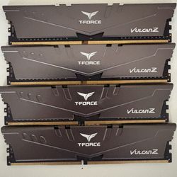 4x TEAMGROUP T-FORCE VULCAN 8gb DDR4 3200MT/s CL16 RAM