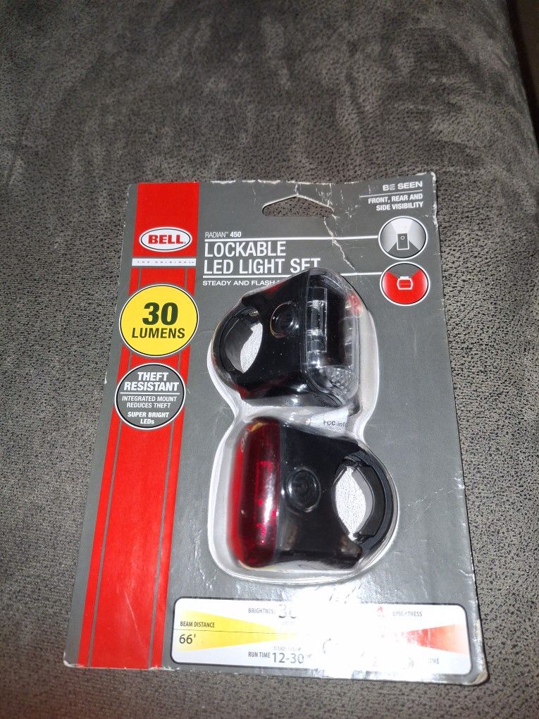 Lockable Led Light Set For Bike