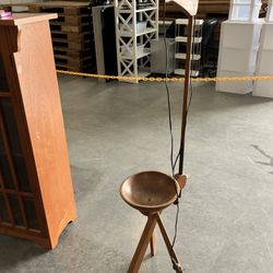 vintage “ cane chair” turned lamp