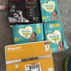 Misc Brand Diapers - All Size 1 