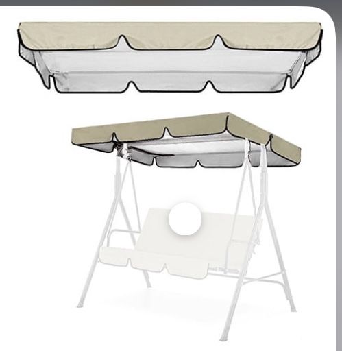Outdoor Swing Waterproof Oxford Cloth Canopy, Garden Swing Chair Replacement Canopy (2 Sizes Available)
