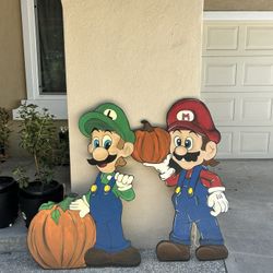 Mario And Luigi Yard Cut Outs -fall