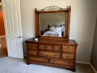Bedroom set and dresses