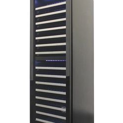 Vinotemp 155-Bottle Dual-Zone Wine Cooler Right Hand Hinge New 