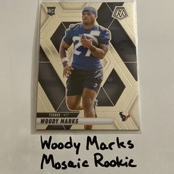 Woody Marks Houston Texans RB Mosaic Rookie Card. 